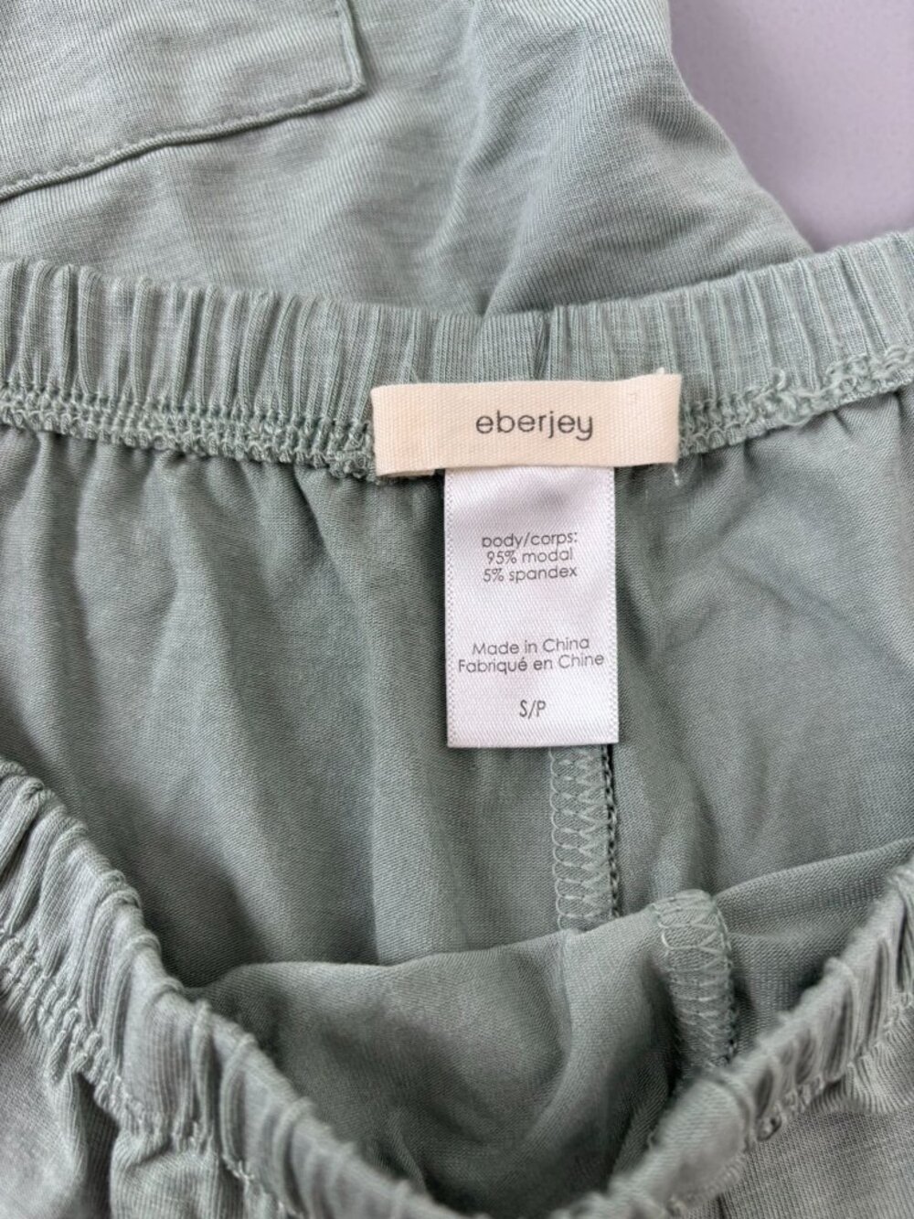 Revolve Eberjay women's small sage green Gisele shortie pajama set lounge - Picture 3 of 6